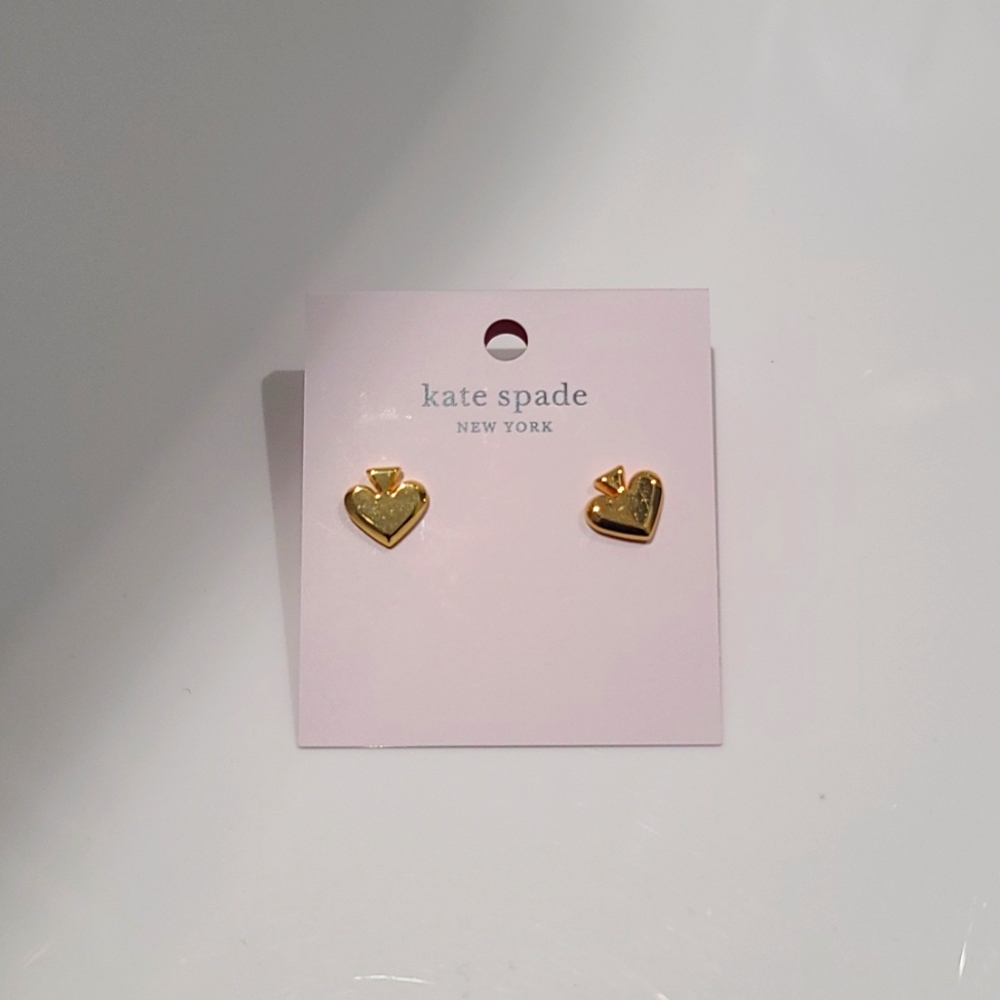 Kate Spade gold platted studs